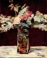lilas y rosas Eduard Manet Impresionismo Flores